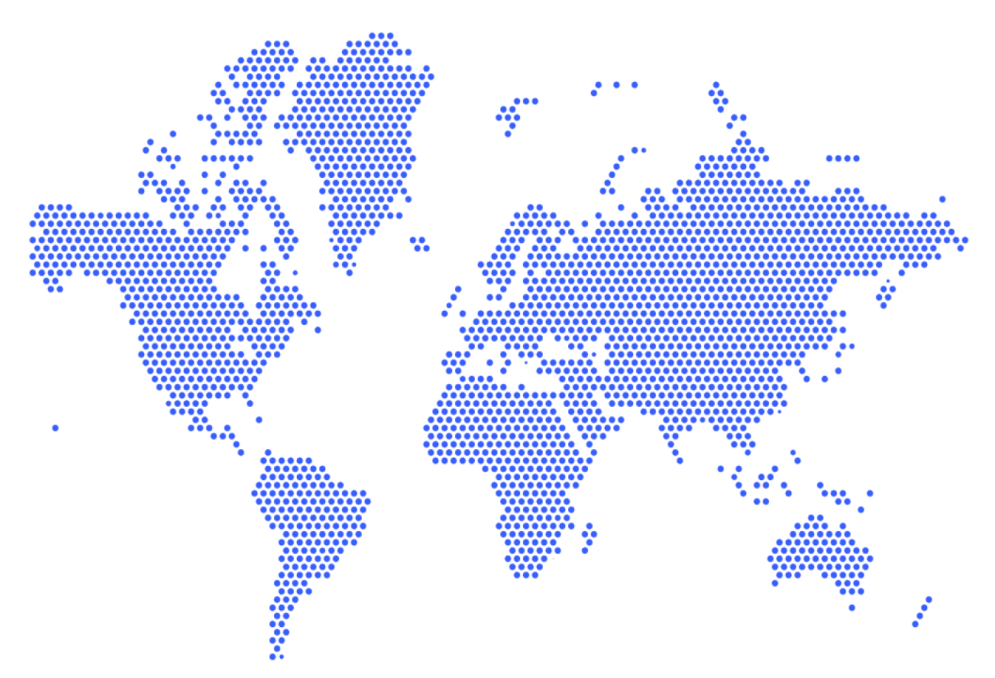 World map illustration showing Cowlendar merchants across multiple countries