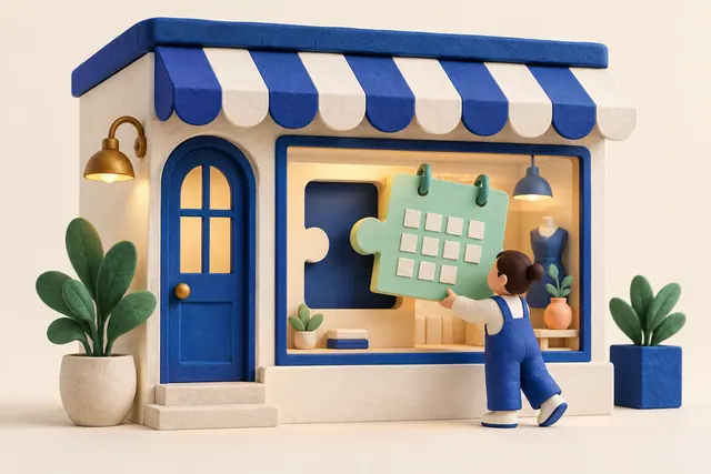 Editorial illustration: How to Add a Booking Calendar to Your Shopify Theme
