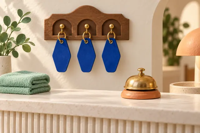 Editorial illustration: Hotel Booking on Shopify