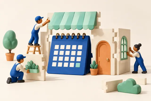 Editorial illustration: Best Website Builders for Online Booking