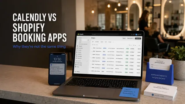 Editorial image for Why Calendly Doesn't Work Like a Shopify Booking App (2026)