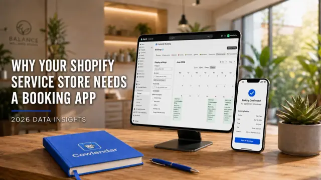 Editorial image for Why every Shopify service store needs a booking app in 2026 (and what our data shows)